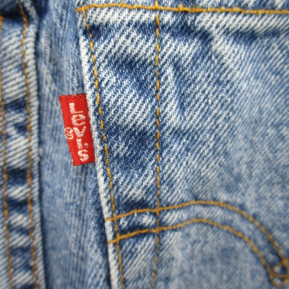 Vintage Levis 550 Relaxed Fit Mom Jeans Juniors 7 Short Tapered High Rise USA - Picture 13 of 14